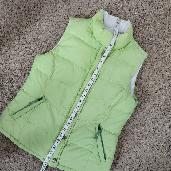 Crew Clothing Tailored Fit Down Feather Blend Quilted Reversible Puffer Vest 10 - Picture 12 of 12